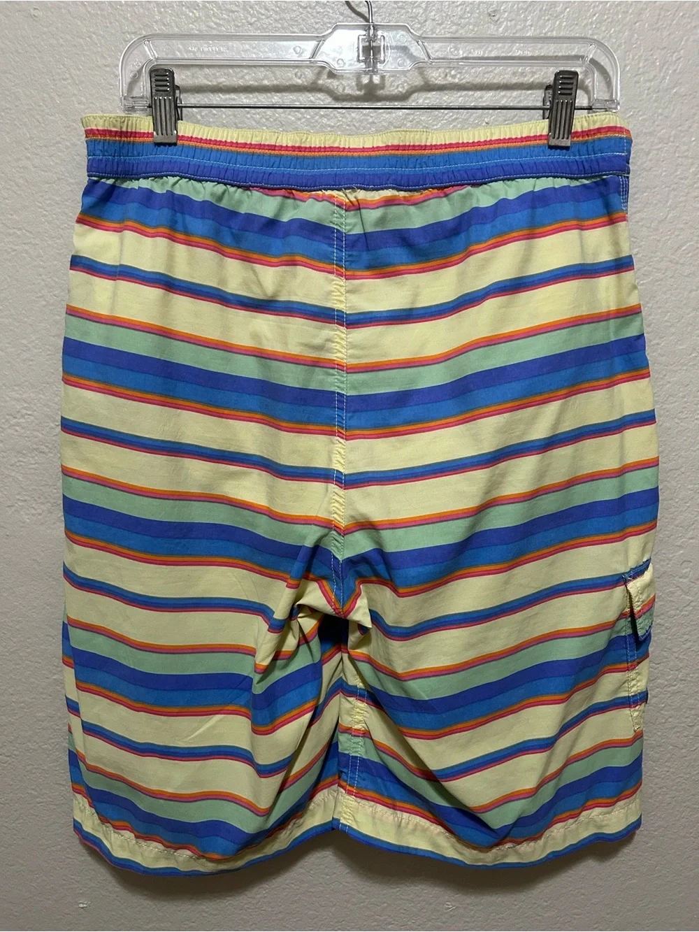 Vintage Polo Ralph Lauren Striped Multi-Color Swim Shorts Size Small